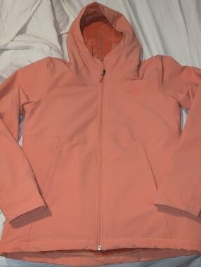 The North Face Raschel Hoodie in  coral sunrise. NWOT.